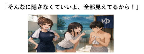 そんなに隠さなくていいよ、全部見えてるから！