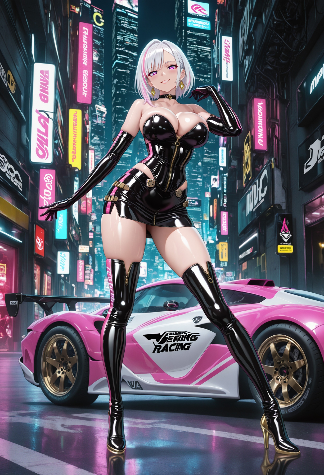 Cyberpunk RQ: Midnight Chrome - 黒光沢レースクイーン捕獲記録 -
