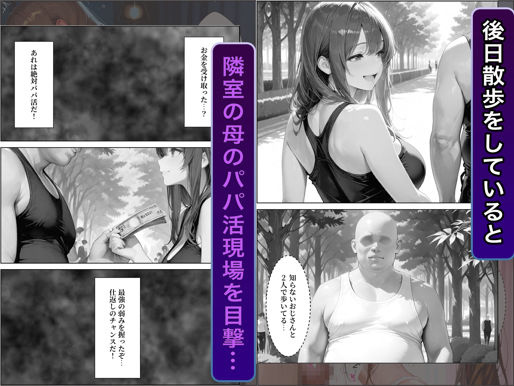 隣室に越してきた奇妙な母娘をデカチンで犯しまくった話