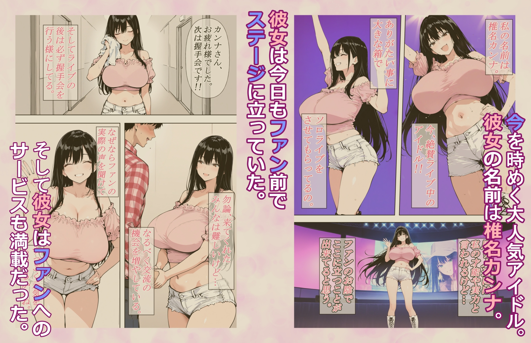 キモオタが推しの巨乳アイドルに憑依したのでラブラブド変態オナニーするお話。