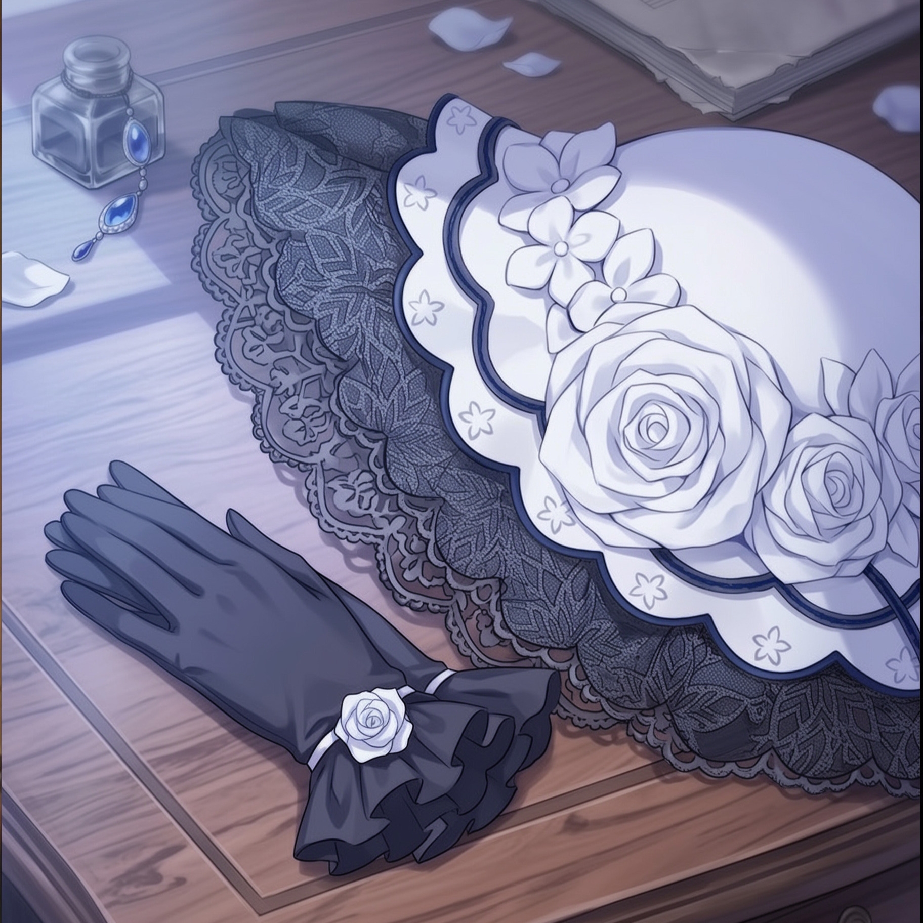 【ま〇さば】大魔女様の帽子と手袋の匂いとぶっかけ
