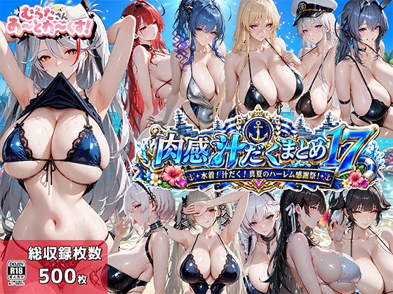 肉感汁だくまとめ17〜水着！汁だく！真夏のハーレム感謝祭！〜 – main preview