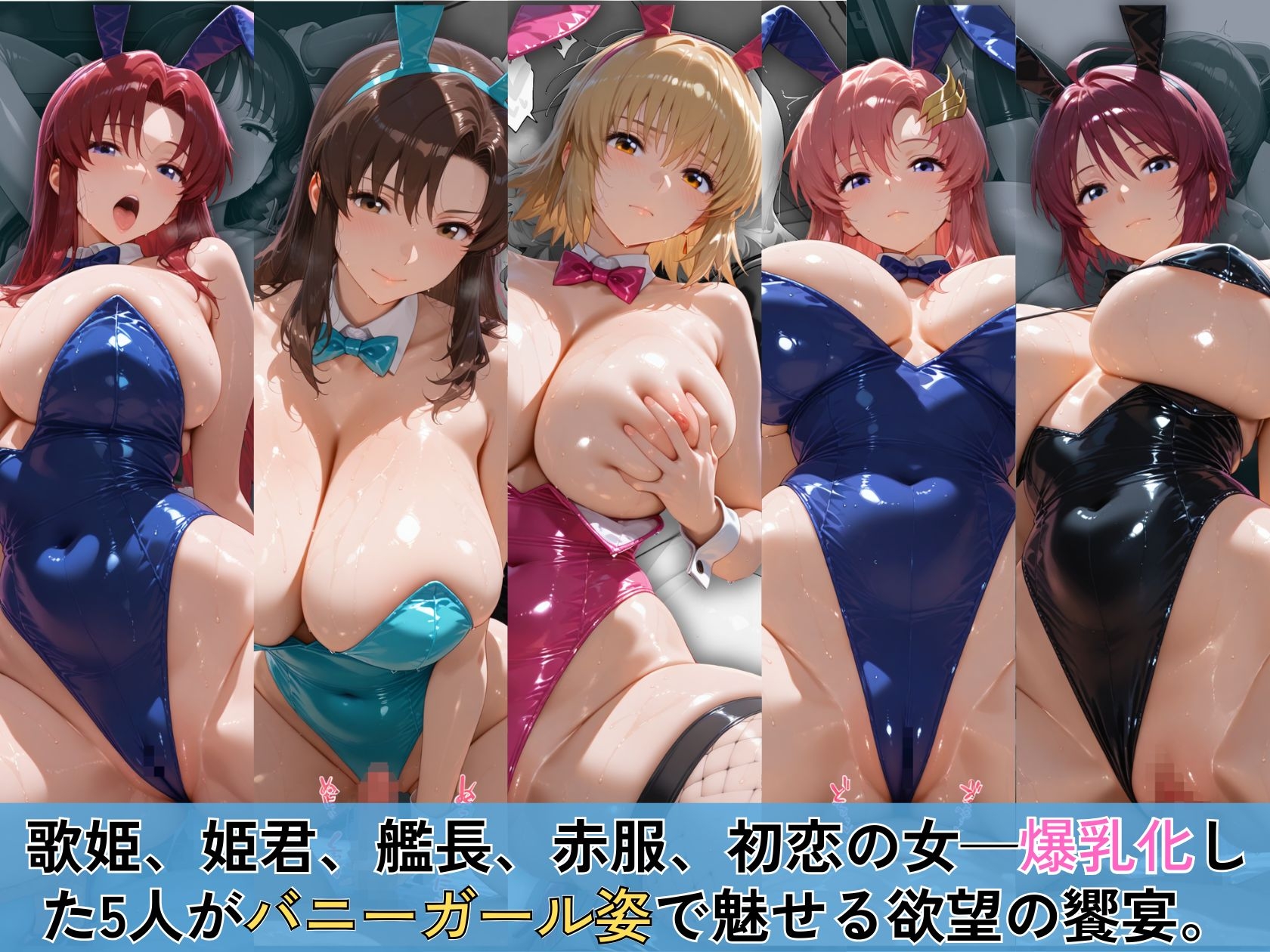欲望のガ〇ダムSEED 爆乳ヒロイン5人がバニーガールで蕩ける500枚 – Preview 2
