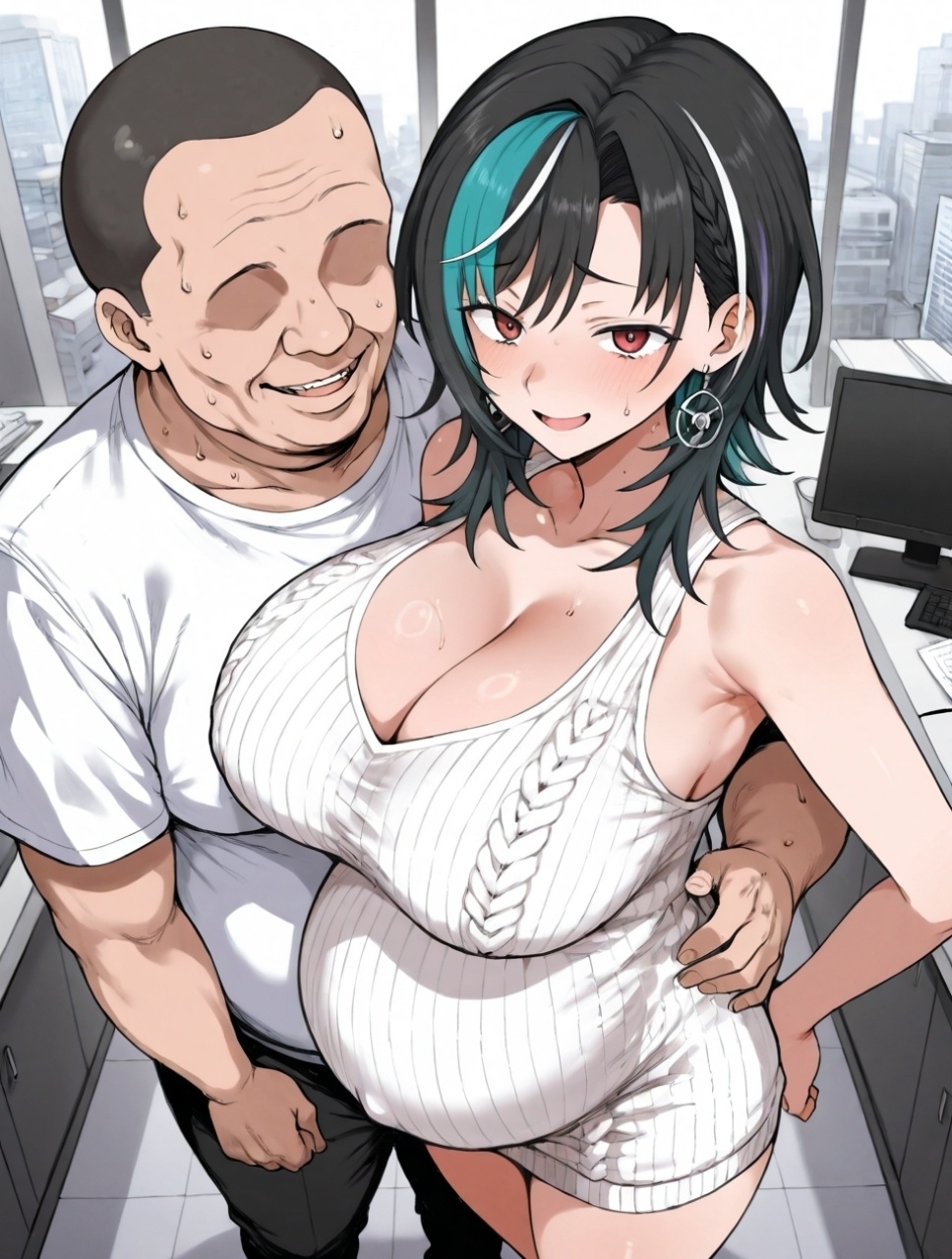 輪堂〇速 当たり屋おじさんに言いくるめられて危険日生えっちをさせてしまう