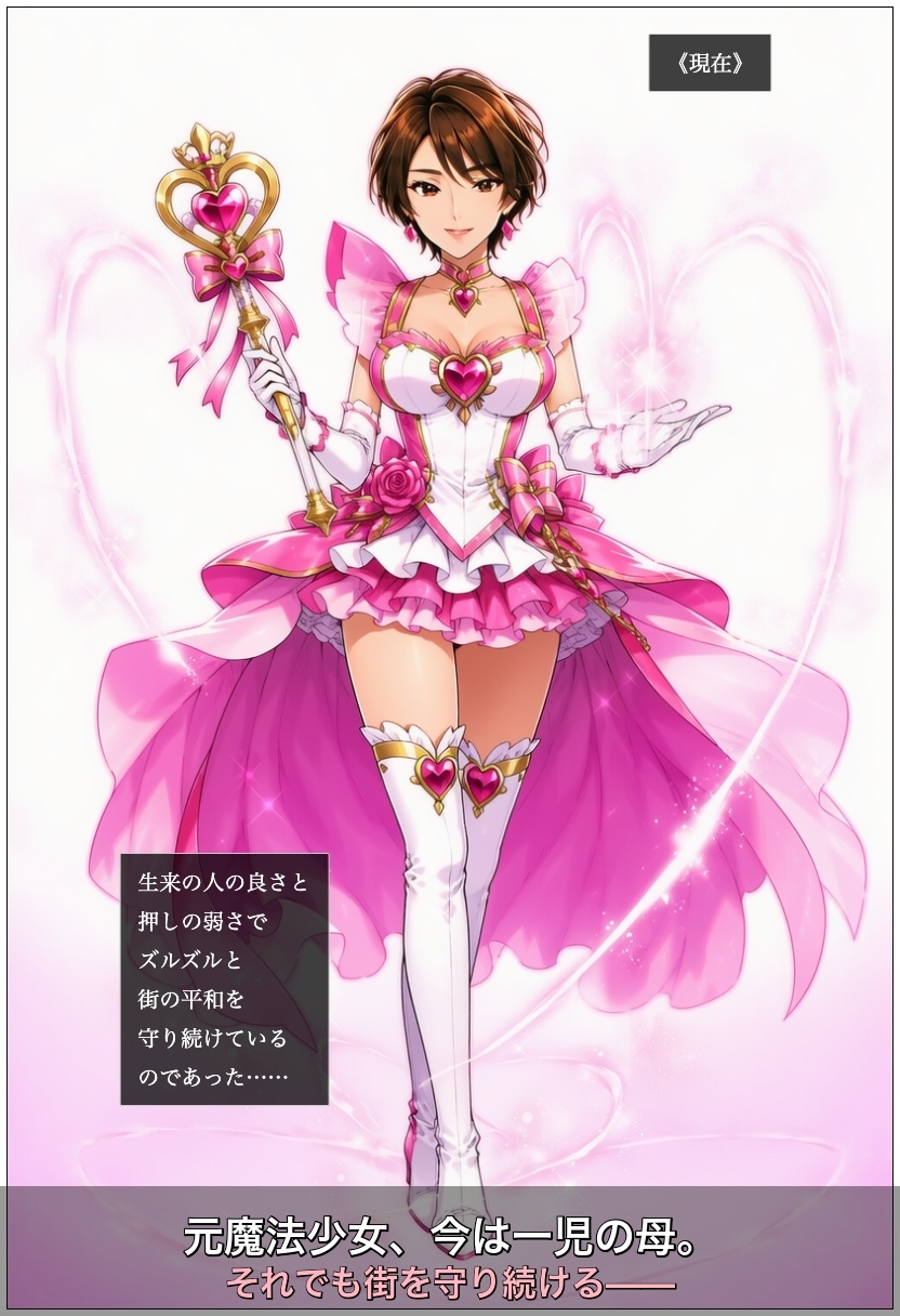 魔法人妻ミラクルカレン 〜後任が見つからないので人妻になっても魔法少女続けてます〜