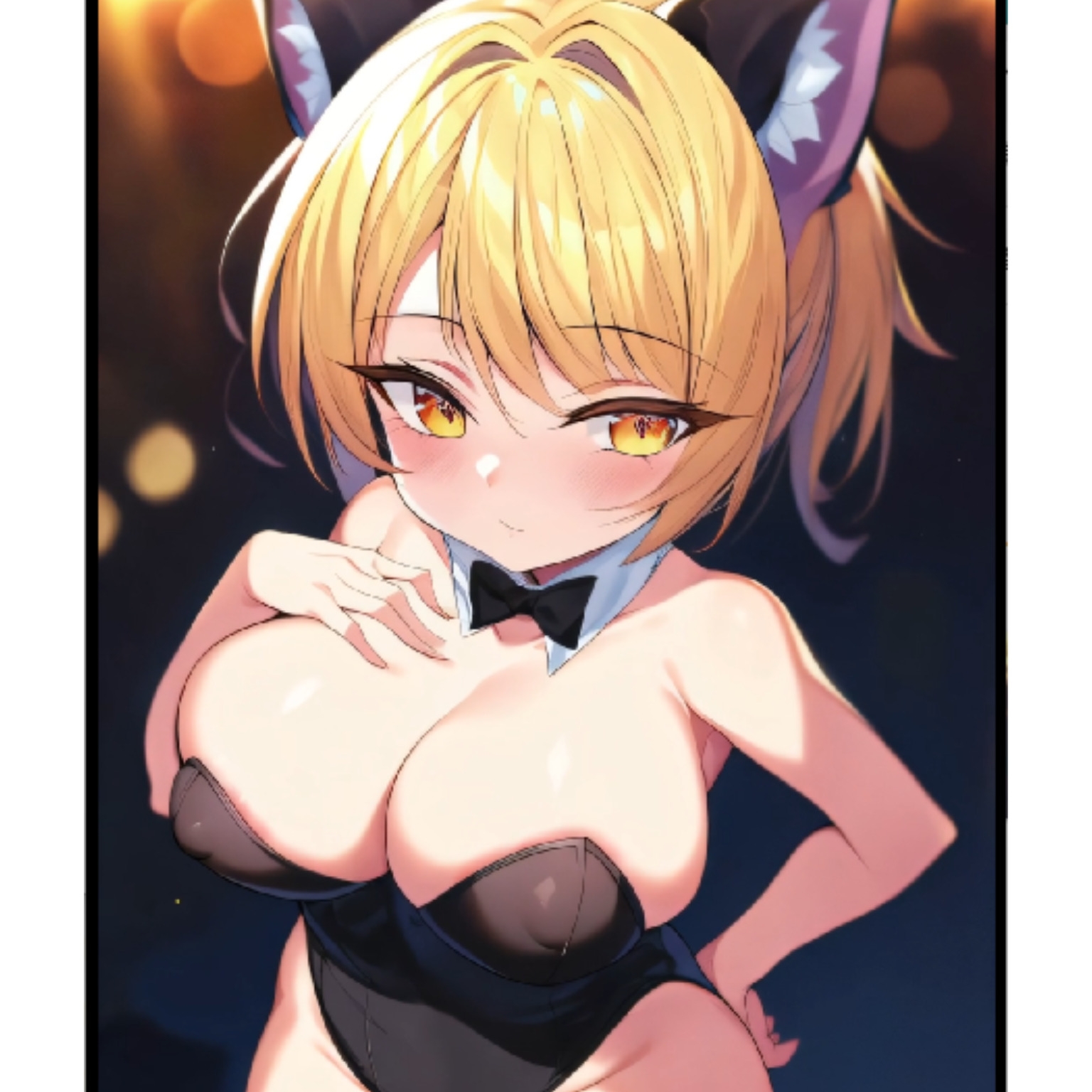 【モチマロ(10)】バニースーツ金髪ネコ娘♡お試し版【誘惑モーション集】 – Preview 4