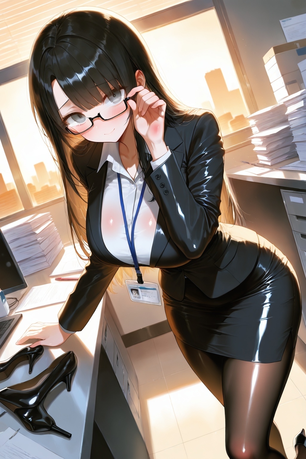 黒髪巨乳OLのヒミツ
