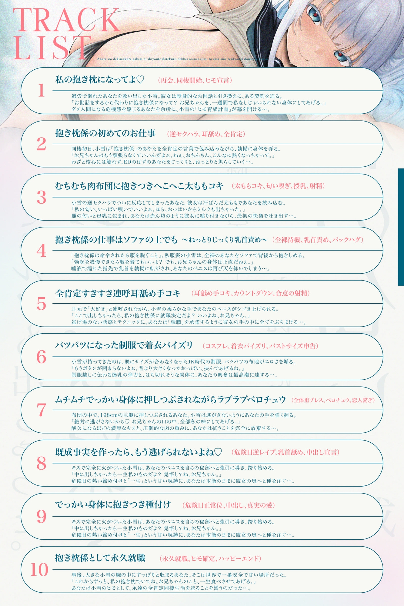 【心情代弁ばぶばぶえっち】あなたを抱き枕係にしようとしてくるでっかい幼なじみとあまあま全肯定同棲生活(KU100マイク収録作品)