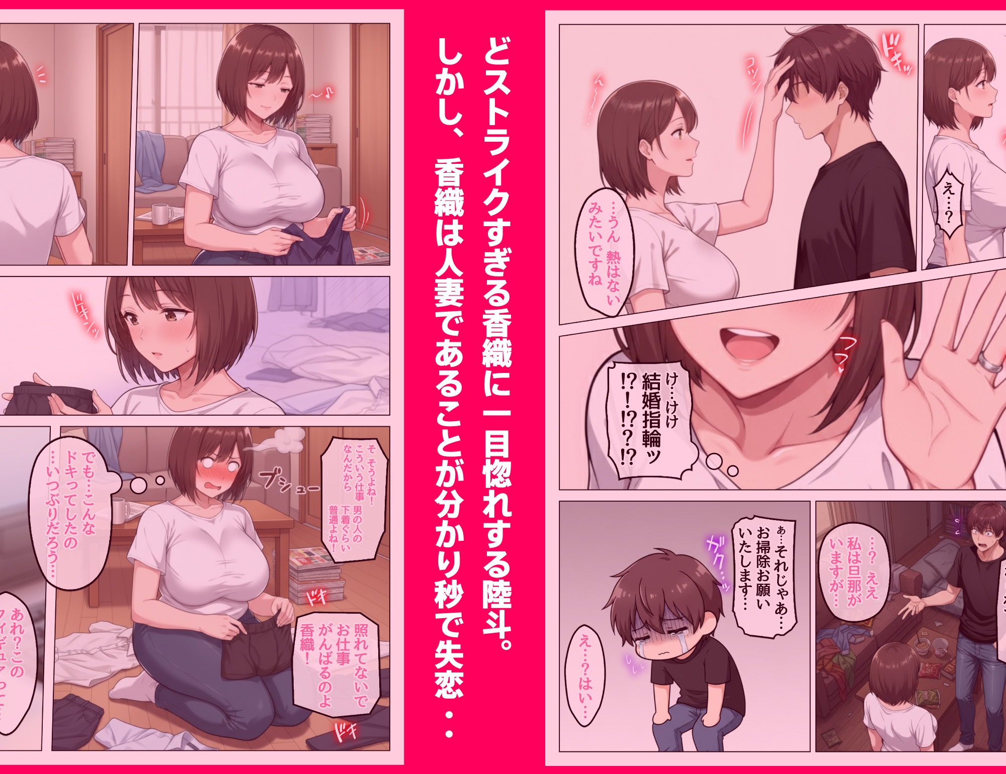 家事代行で出会ったむちむち人妻が俺の理想すぎたのでクズ夫から寝取って幸せにするお話