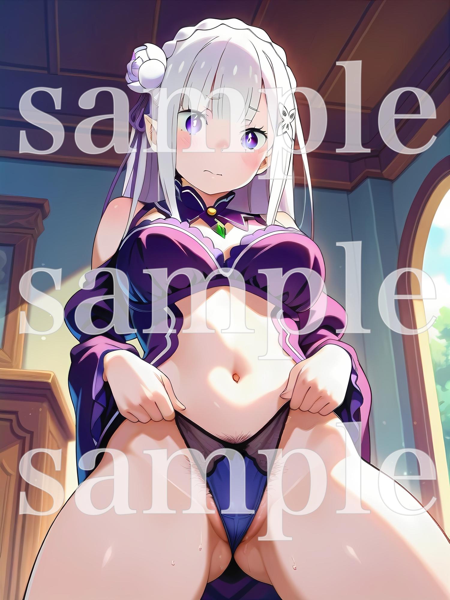 秘密のチラ見せアルバイト〜パンツを見せてもらったら陰毛まで見えちゃいました〜〇ミ〇ア編