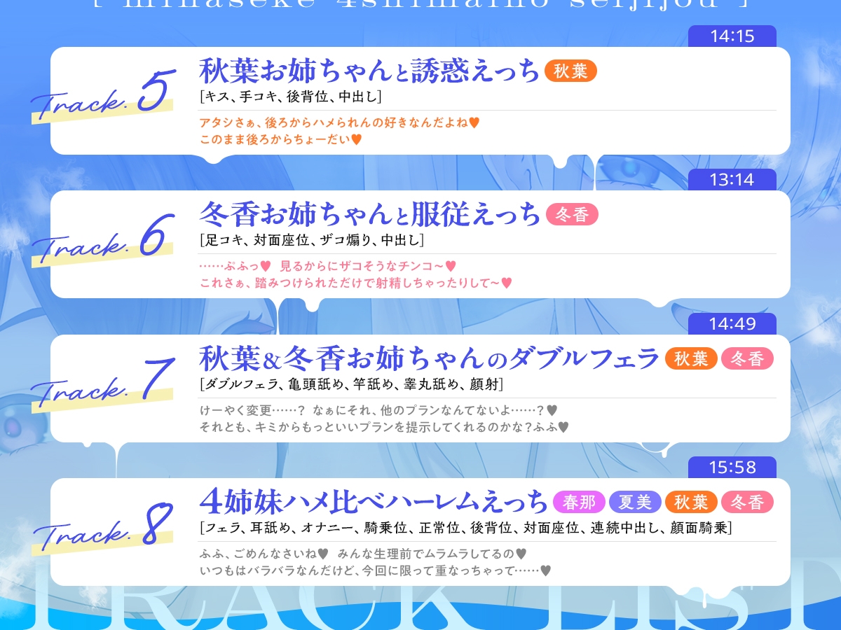 水無瀬家4姉妹の性事情