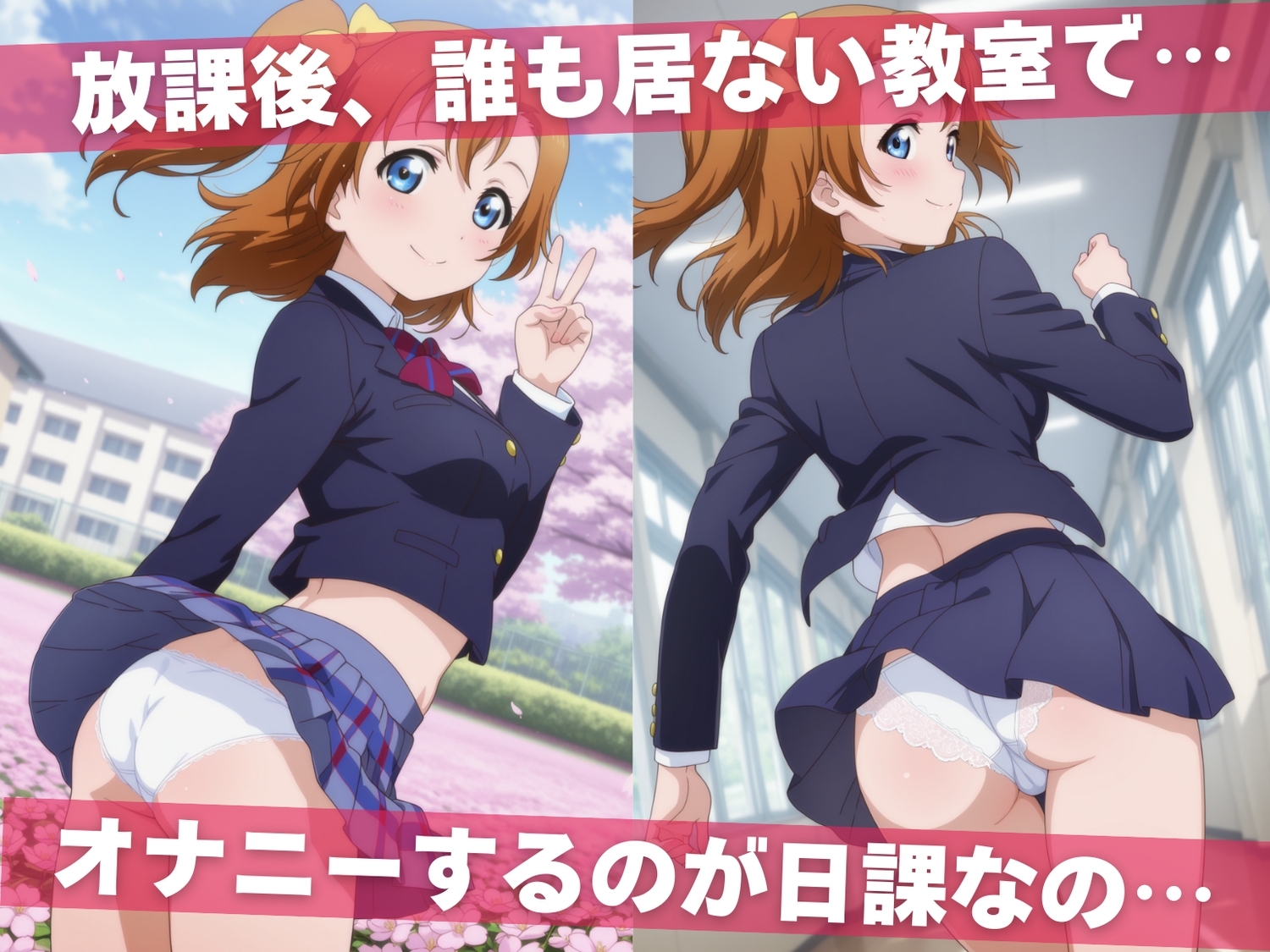 オナニー覗かれ、寝取られて ラブ●イブ！(vol.2) ～ 学校編 ～ おじさんに暴かれた秘密