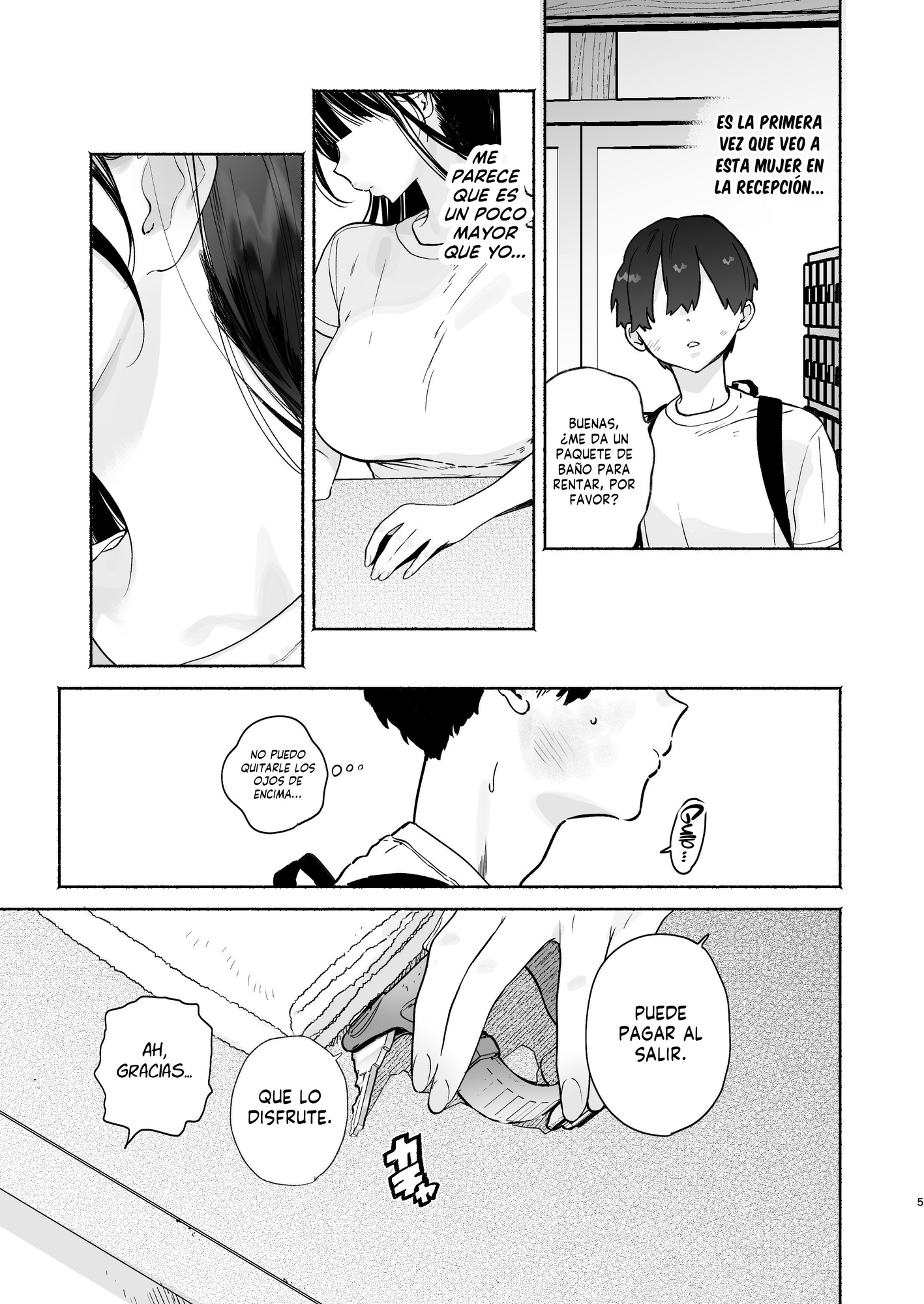 【スペイン語版】銭湯のおねえさんと交わる、4日間の夏 – Preview 2