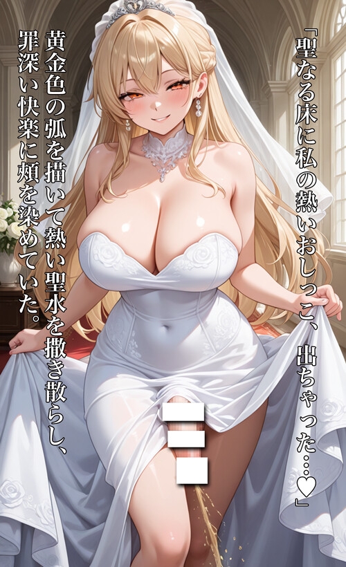 ニューハーフお姉さん、おしっこ中詰め合わせ ～結婚式に放つ、花嫁の聖水～