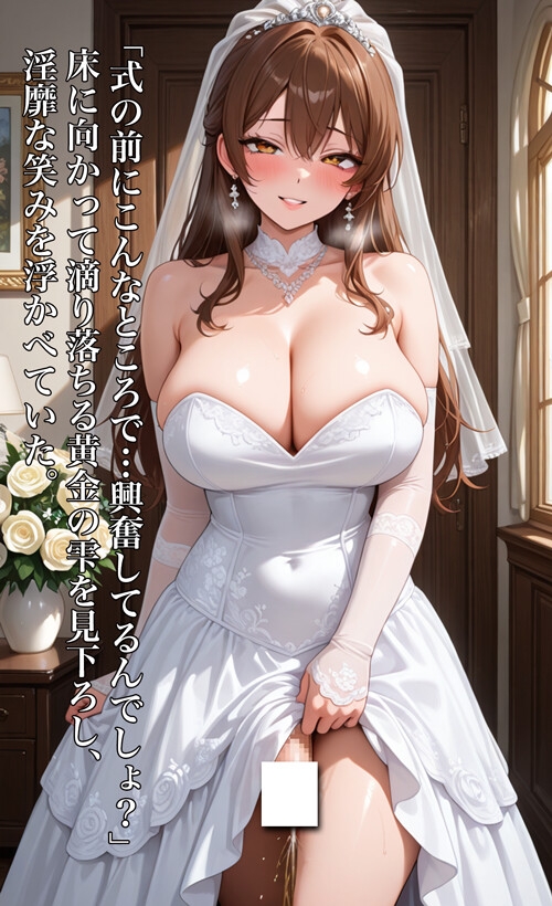 ニューハーフお姉さん、おしっこ中詰め合わせ ～結婚式に放つ、花嫁の聖水～