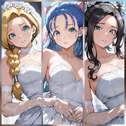 [AIイラストCG] 天空の花嫁たちとXXX