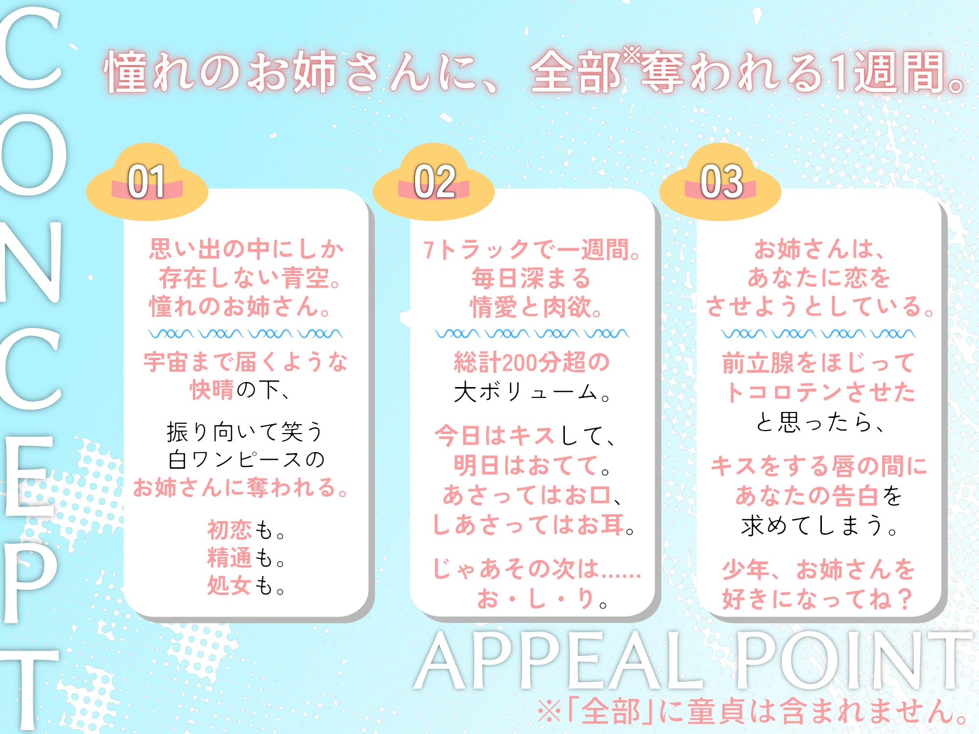 透明お姉さんに全部奪われる一週間。【KU100】