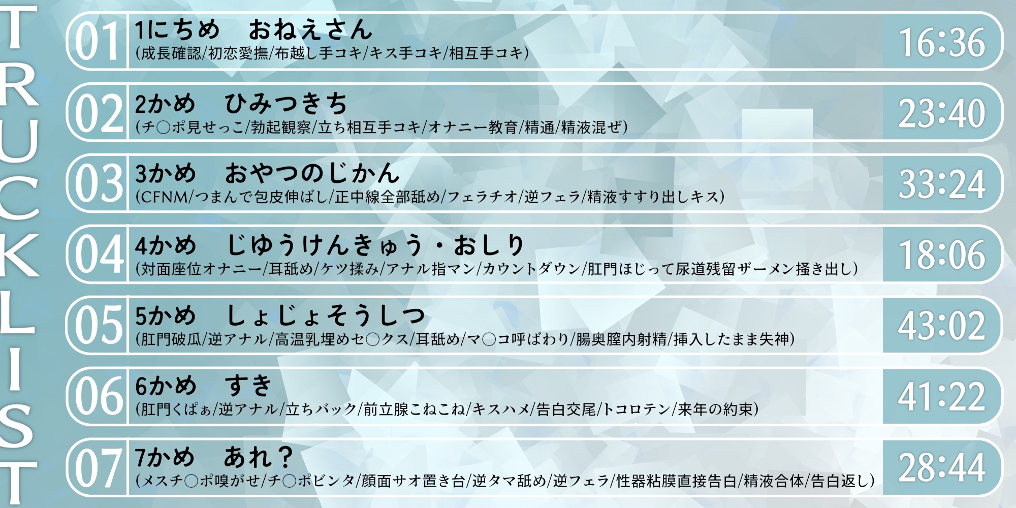 透明お姉さんに全部奪われる一週間。【KU100】