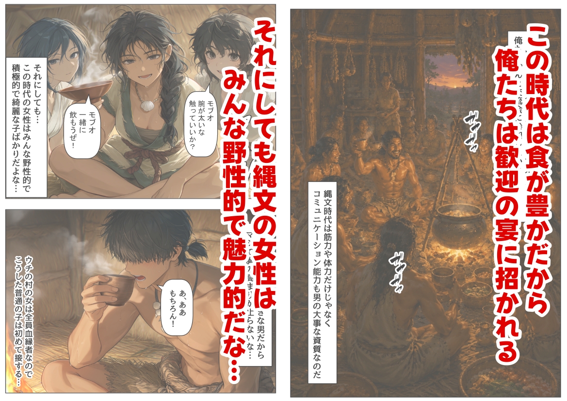 縄文時代に俺が転生したら、性風習が叡智すぎた件
