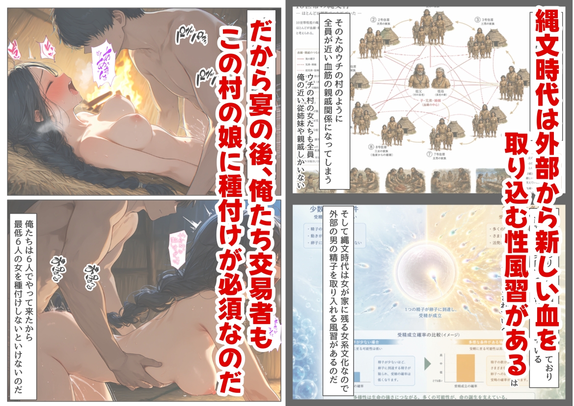 縄文時代に俺が転生したら、性風習が叡智すぎた件
