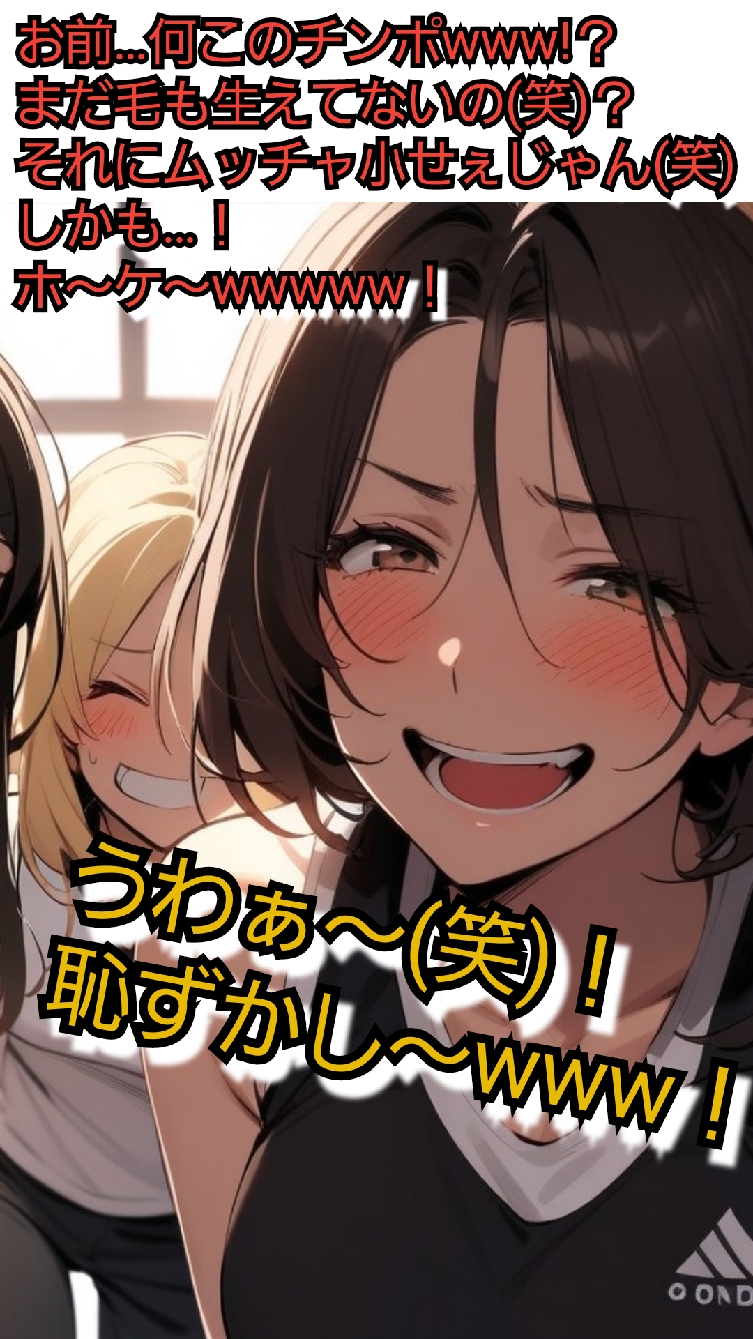 いじめっ娘倶楽部のSPHボイス 女子に負けてリングの上で全裸にされる話 【第1話】晒される恥ずかしい短小包茎 – Preview 9