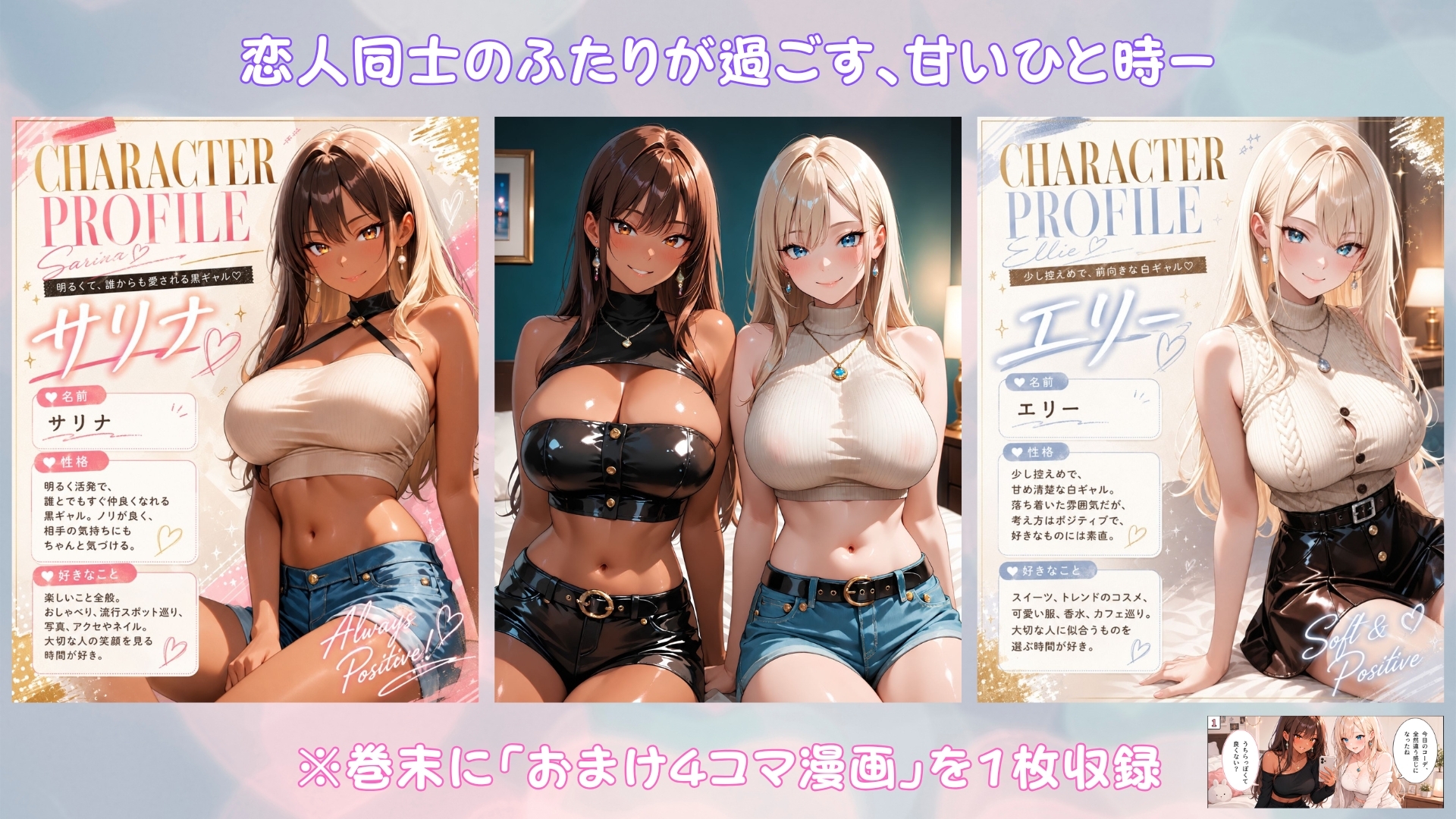 「百合CG画像集3」恋するGalカップル～ふたりだけの時間～