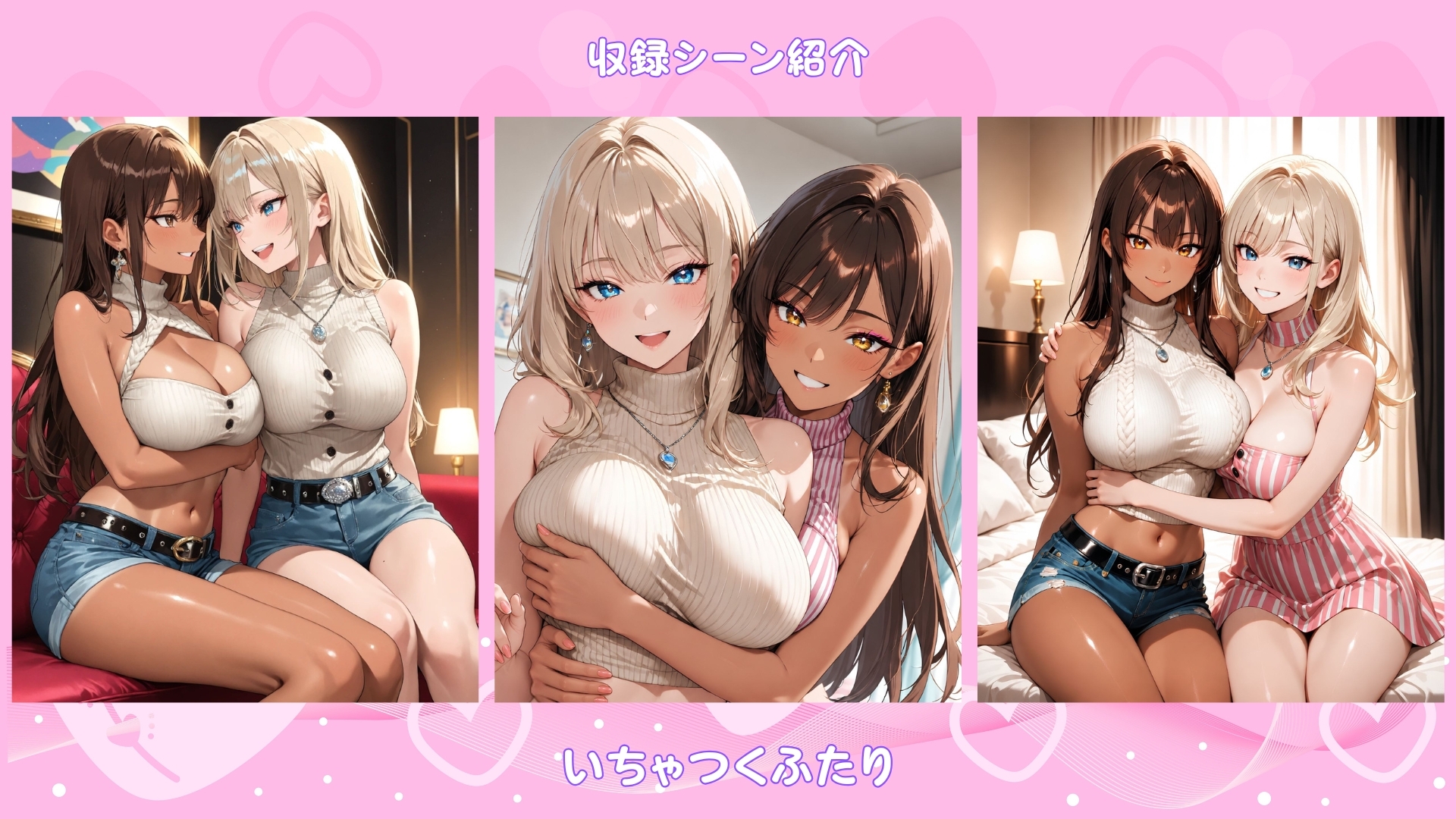 「百合CG画像集3」恋するGalカップル～ふたりだけの時間～