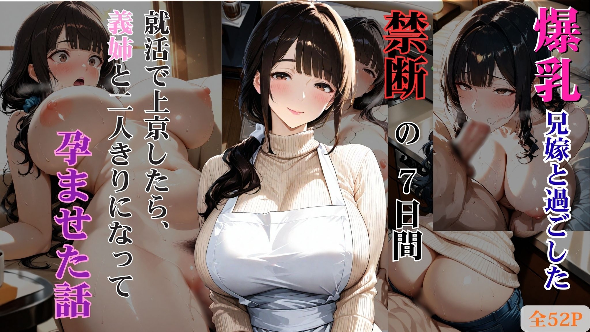 爆乳兄嫁と過ごした禁断の7日間 就活で上京したら、義姉と二人きりになって孕ませた話