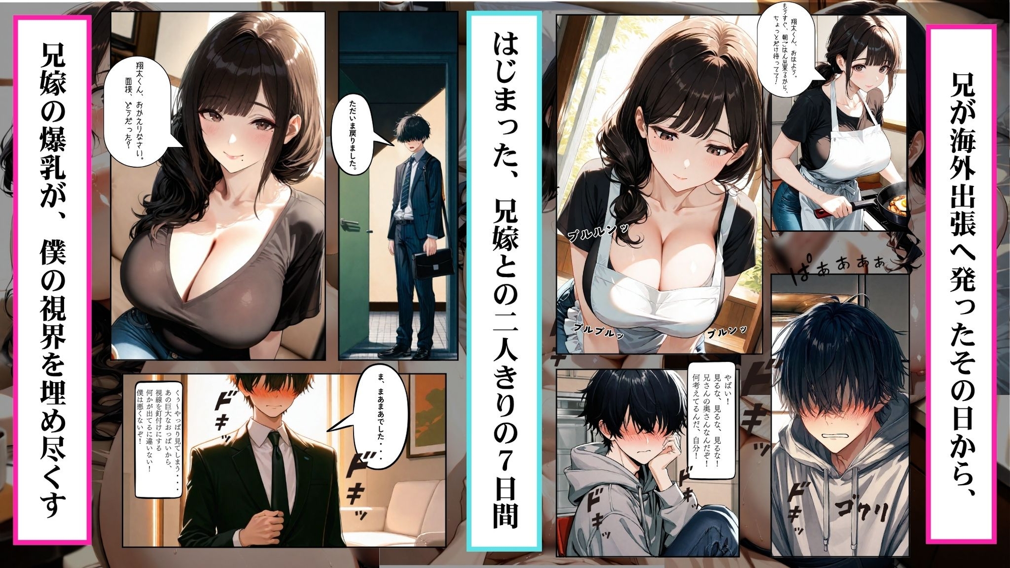 爆乳兄嫁と過ごした禁断の7日間 就活で上京したら、義姉と二人きりになって孕ませた話