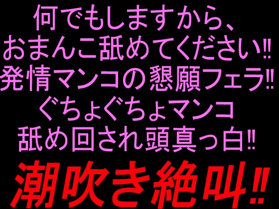 何でもしますから、おまんこ舐めてください‼︎発情マンコの懇願フェラ‼︎ぐちょぐちょマンコ舐め回され頭真っ白潮吹き絶叫‼︎ – main preview