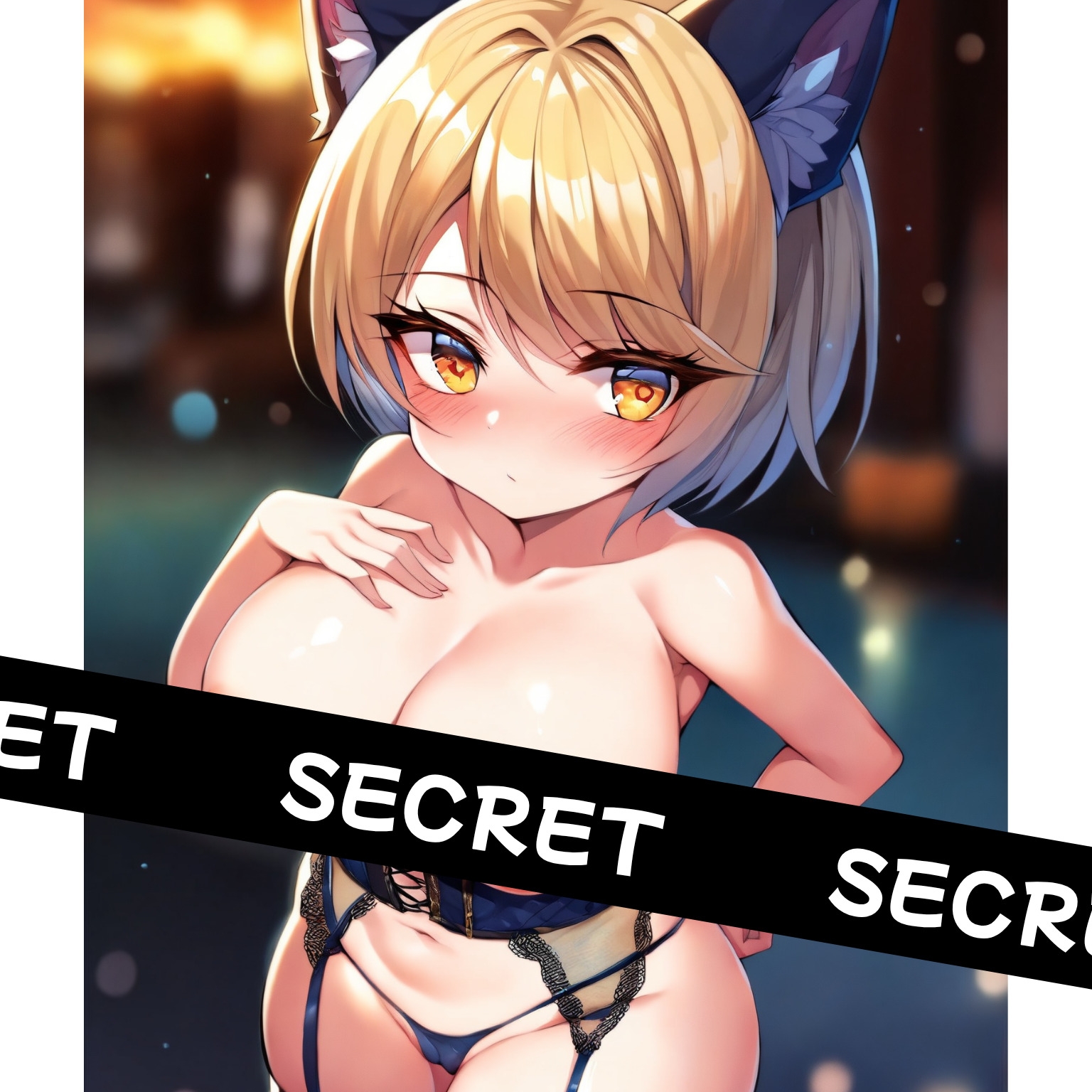 【モチマロ(10)】バニースーツ金髪ネコ娘♡完全版【誘惑モーション集】 – Preview 5