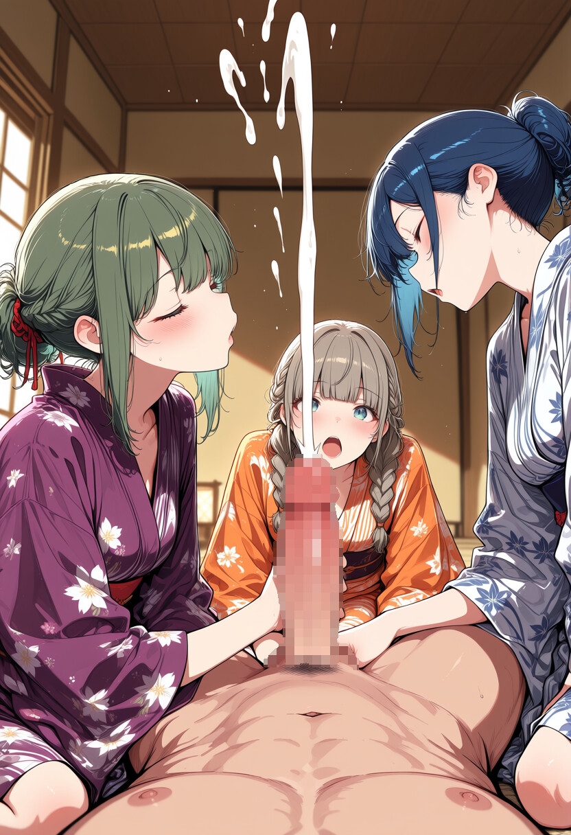 全裸温泉旅行で現地の女の子たちにじっくり射〇を観察してもらう画像集1 – Preview 10