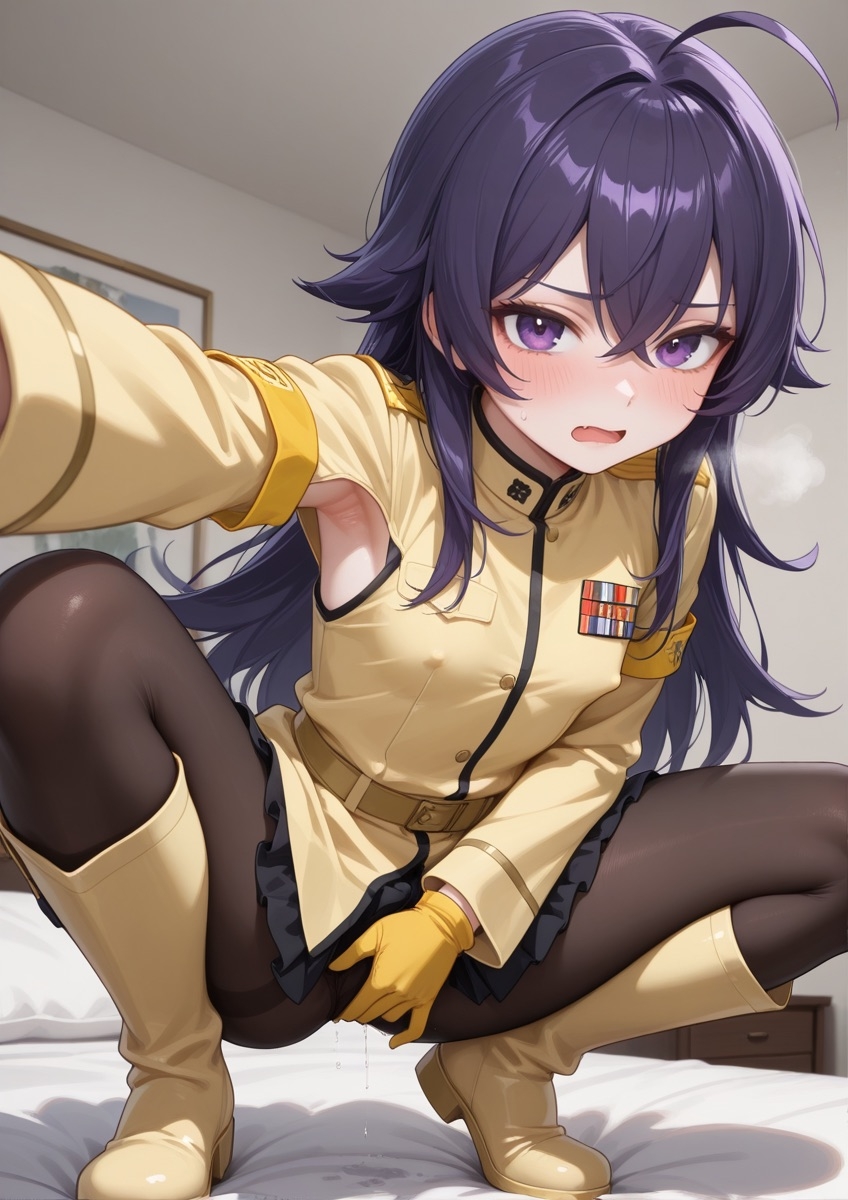 特殊性癖シリーズ『No.18』 ミリタリー風の衣装の女の子がセクシーポーズで押し倒されてるやつ Part2