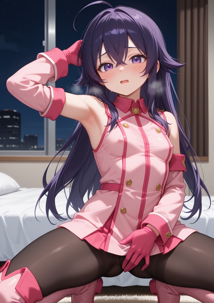 特殊性癖シリーズ『No.18』 ミリタリー風の衣装の女の子がセクシーポーズで押し倒されてるやつ Part2