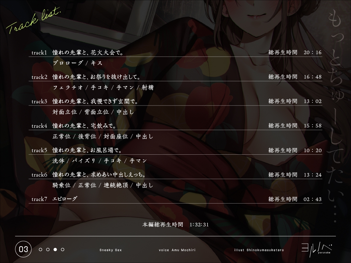 抜け駆けえっち。バ先の先輩と…お祭り抜け駆け慰めセックス。 – Preview 7