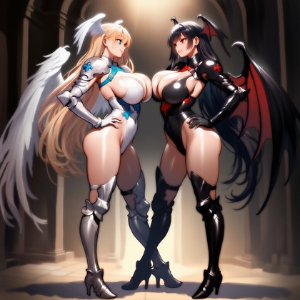 天使VS悪魔 天魔キャットファイト