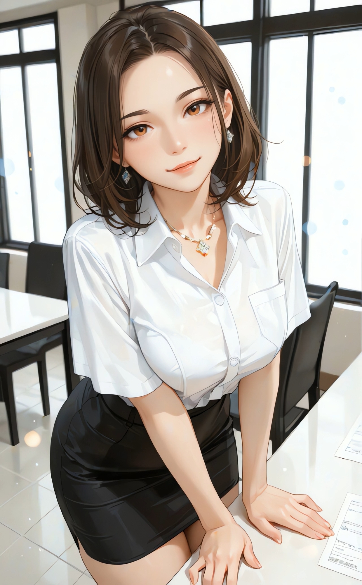 【OLパンティ】会社で女子社員に誠心誠意お願いしたら微妙な顔しながらもパンティ見せてくれたアニメーション【109動画】 – Preview 5