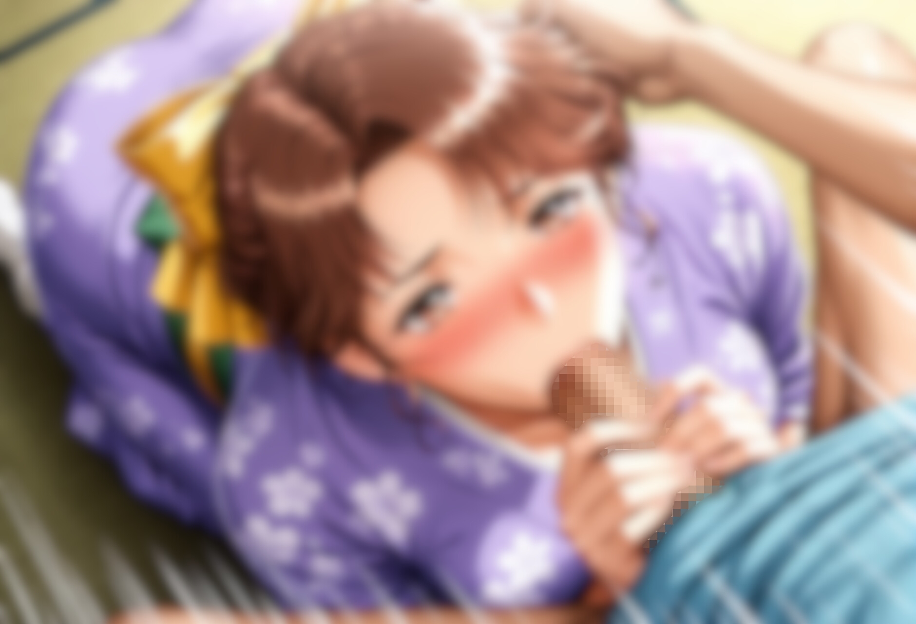 ストーリー風、イラスト集。日本語、吹き出しコメントあり。清楚系着物女性のお誘い。