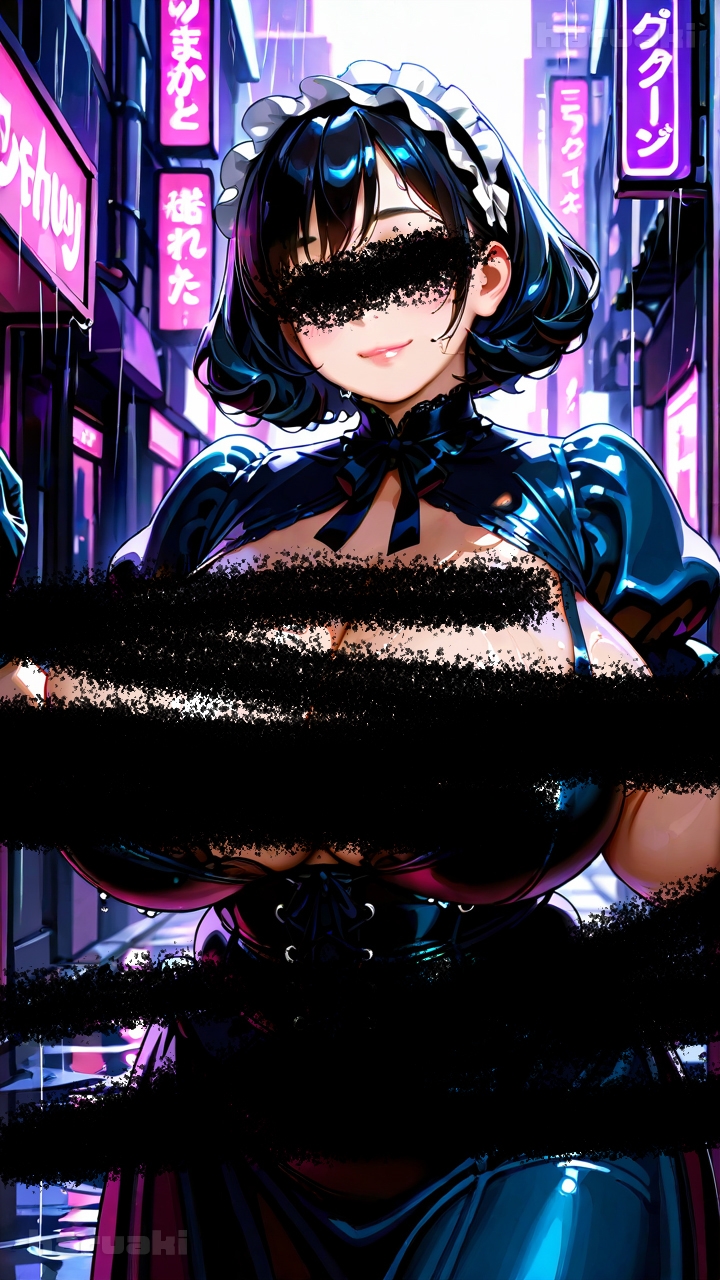 【AIアニメ巨乳美女写真集】Vol.16路地で出会ったふわふわ系ゴスロリ山口さんのおっぱいバトル – Preview 2