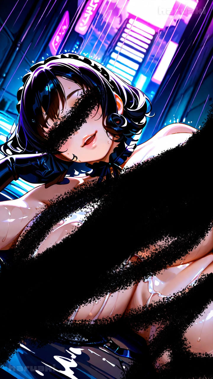 【AIアニメ巨乳美女写真集】Vol.16路地で出会ったふわふわ系ゴスロリ山口さんのおっぱいバトル – Preview 6