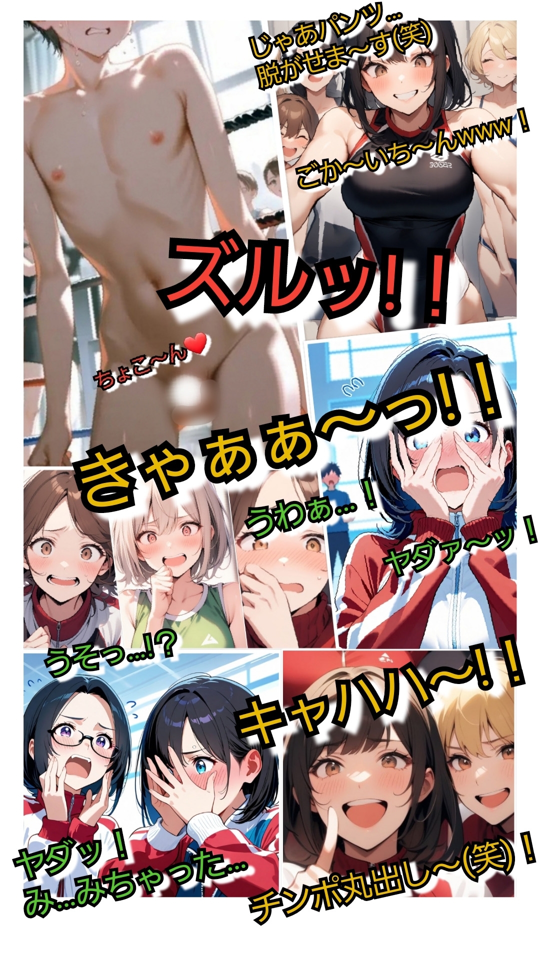 いじめっ娘倶楽部のSPHギャラリー 屈辱羞恥！大勢の女子部員の前で全裸公開オナニー！