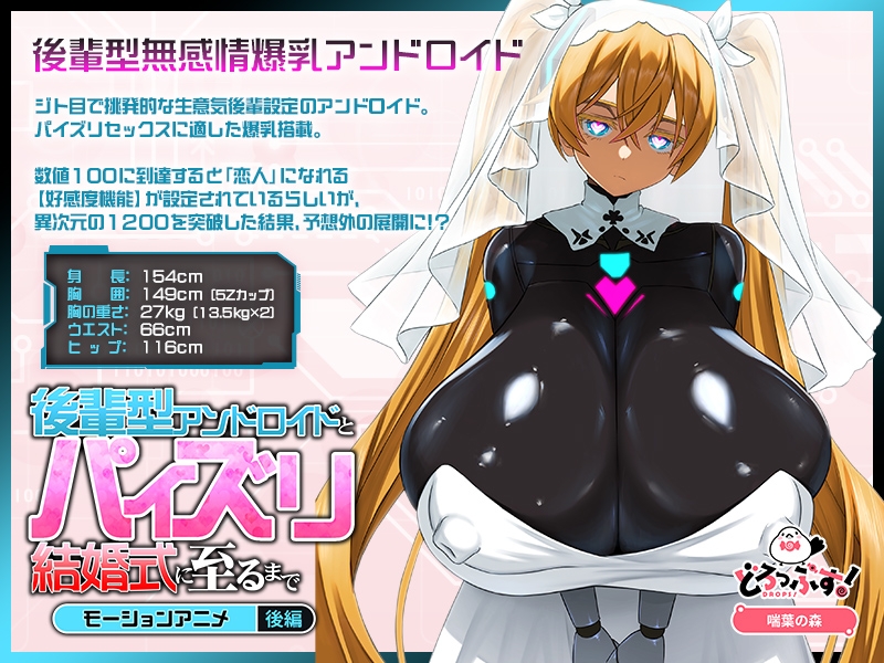 後輩型アンドロイドとパイズリ結婚式に至るまで モーションアニメ 後編