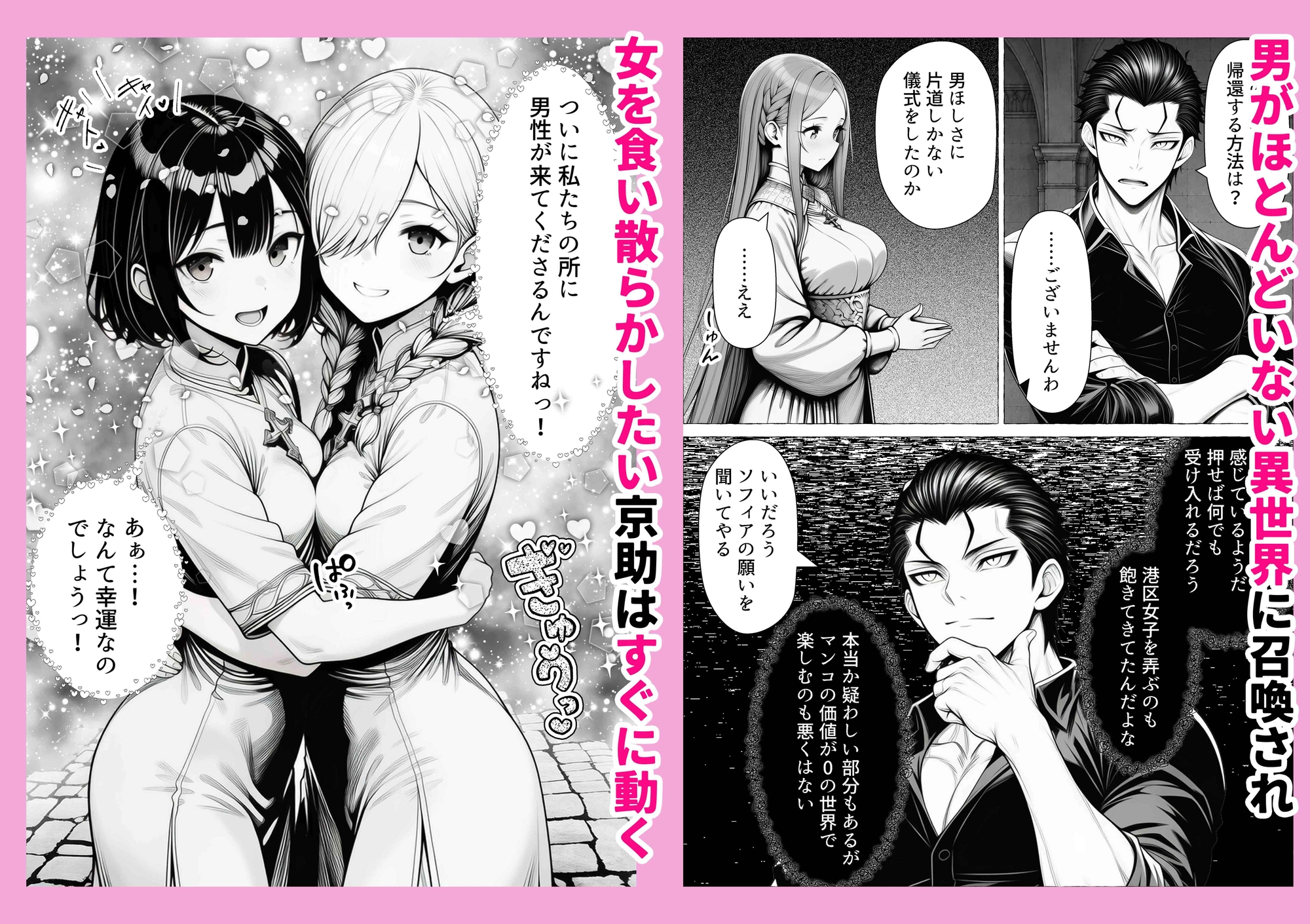 男が1%しかいない異世界で美少女ハーレムを作る話
