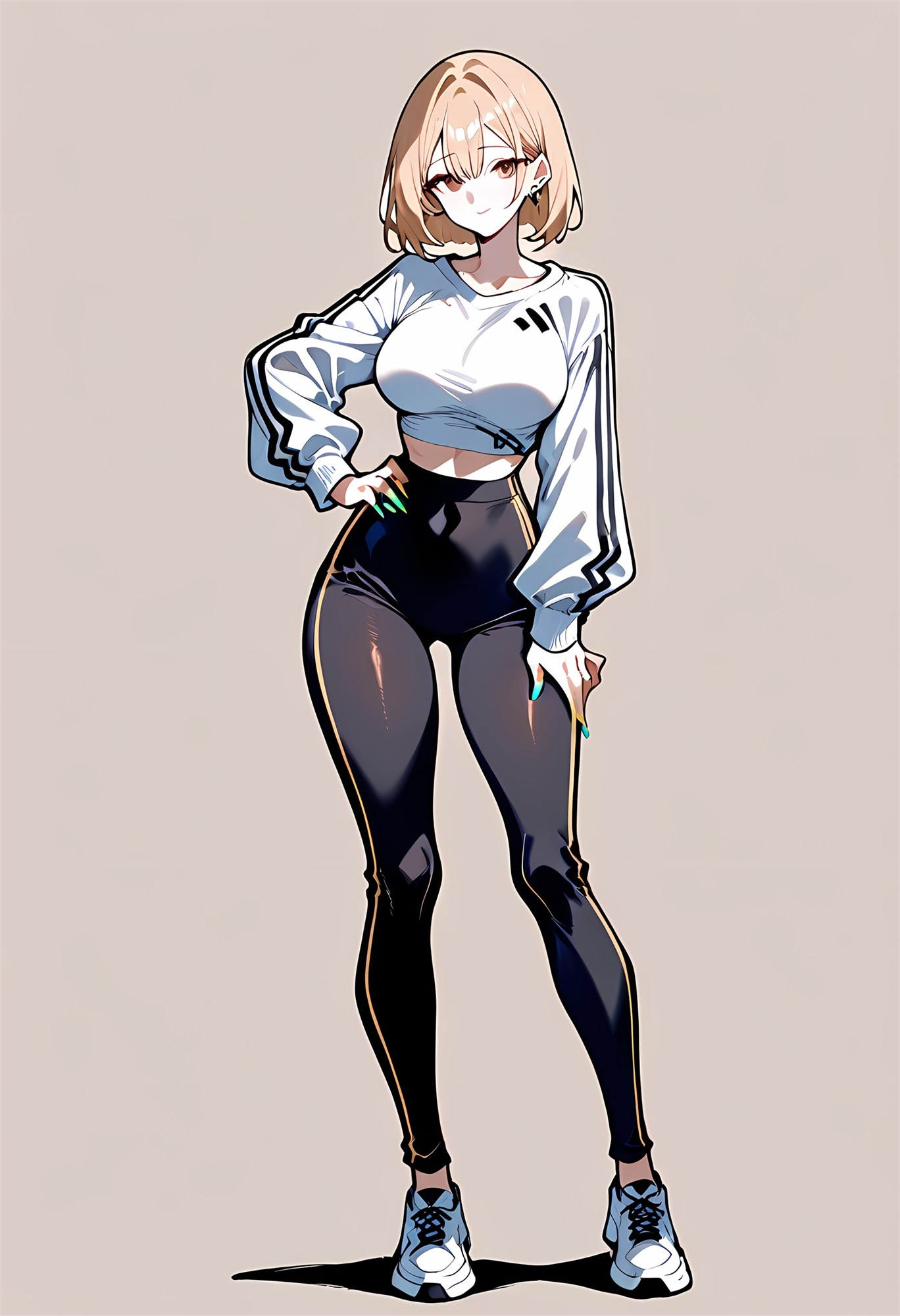 【巨乳】【金髪ギャル】【お姉さん】トレーニング後のリナ ―ストイックな白ギャルの無防備な時間―