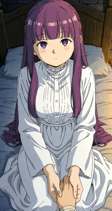 【主観/一人称POV】フェルンと夜デートからそのまま宿屋へ…月明かりの下で交わるいちゃいちゃエッチ編(葬送〇フリーレン アニメ作画風) – main preview