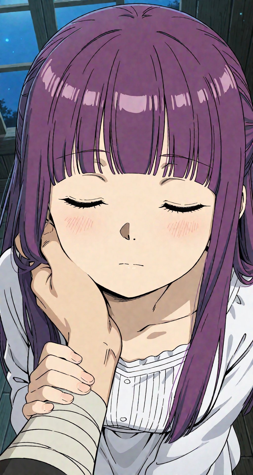 【主観/一人称POV】フェルンと夜デートからそのまま宿屋へ…月明かりの下で交わるいちゃいちゃエッチ編(葬送〇フリーレン アニメ作画風) – Preview 3