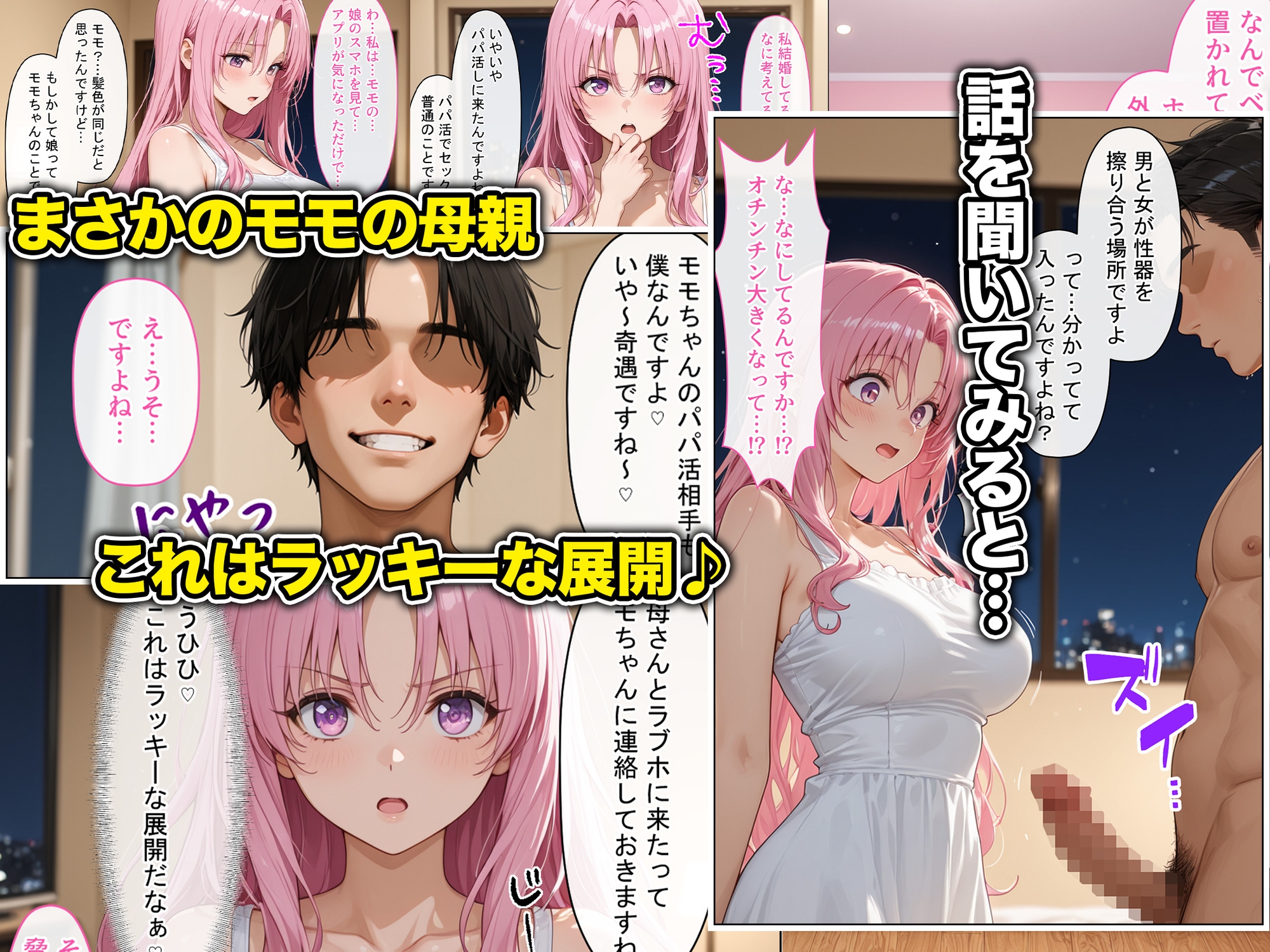 放課後、彼女たちはパパと会う〜人妻が娘のパパ活に間違えて来ちゃってそのままチン堕ち寝取られた話〜