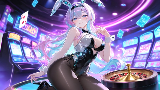 サイバーバニーガール〜ネオン輝く黒タイツファッション〜 – main preview