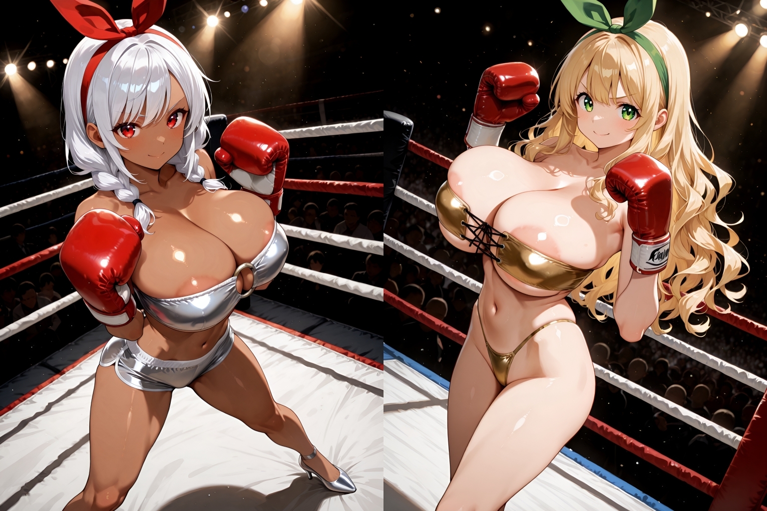 爆乳ドリームマッチ!!ラウンドガールに勝って抱け!!