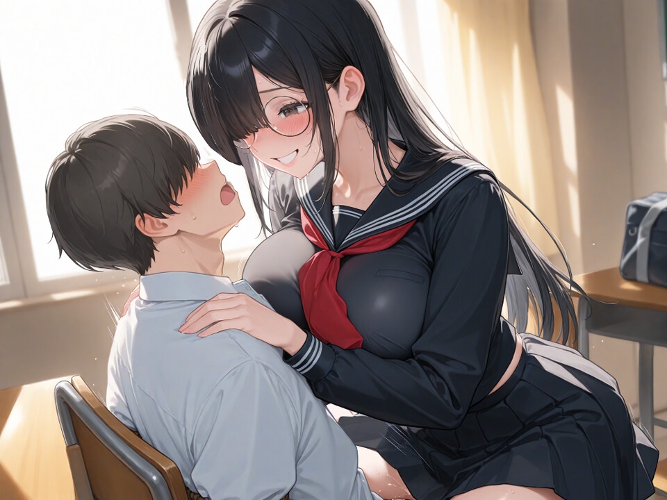 僕は性処理係~サディスティックな委員長から搾り取られる~【女性優位/言葉責め/中出し】 – Preview 3
